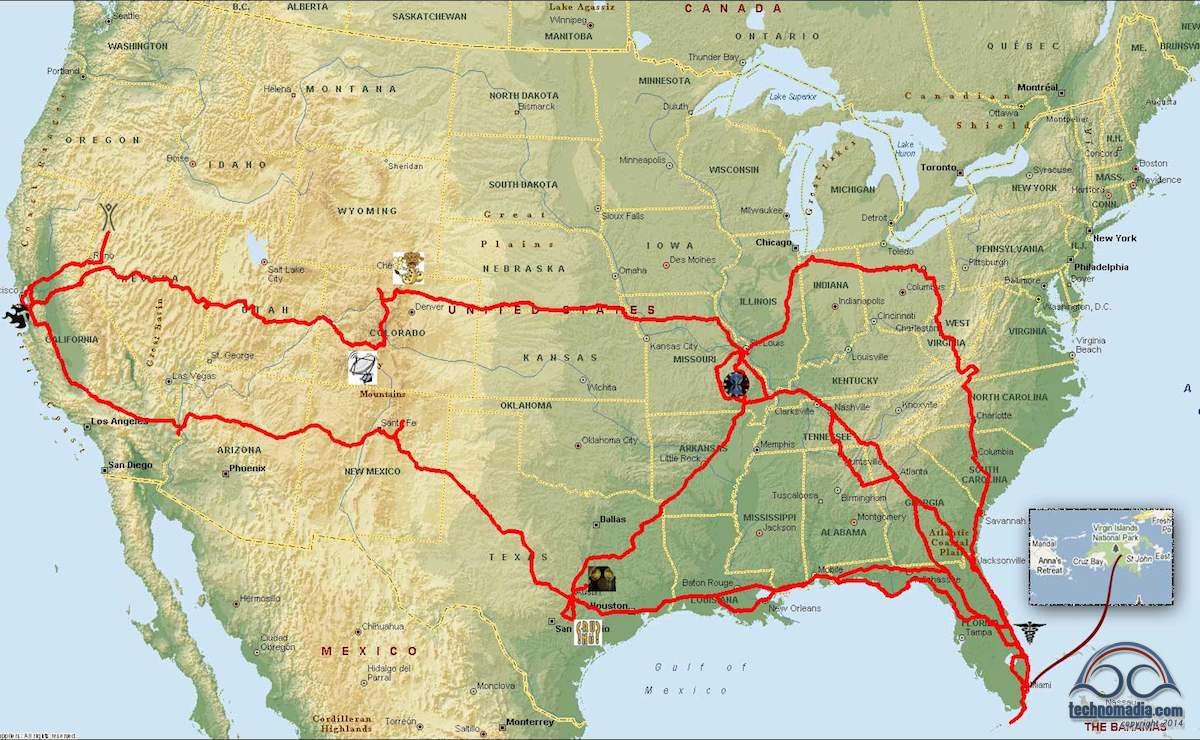 Our 2010 Travel Route | Technomadia